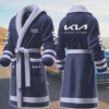 kia motocycles personalized fleece bathrobe pz8us