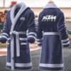 ktm motocycles personalized fleece bathrobe vdhqb