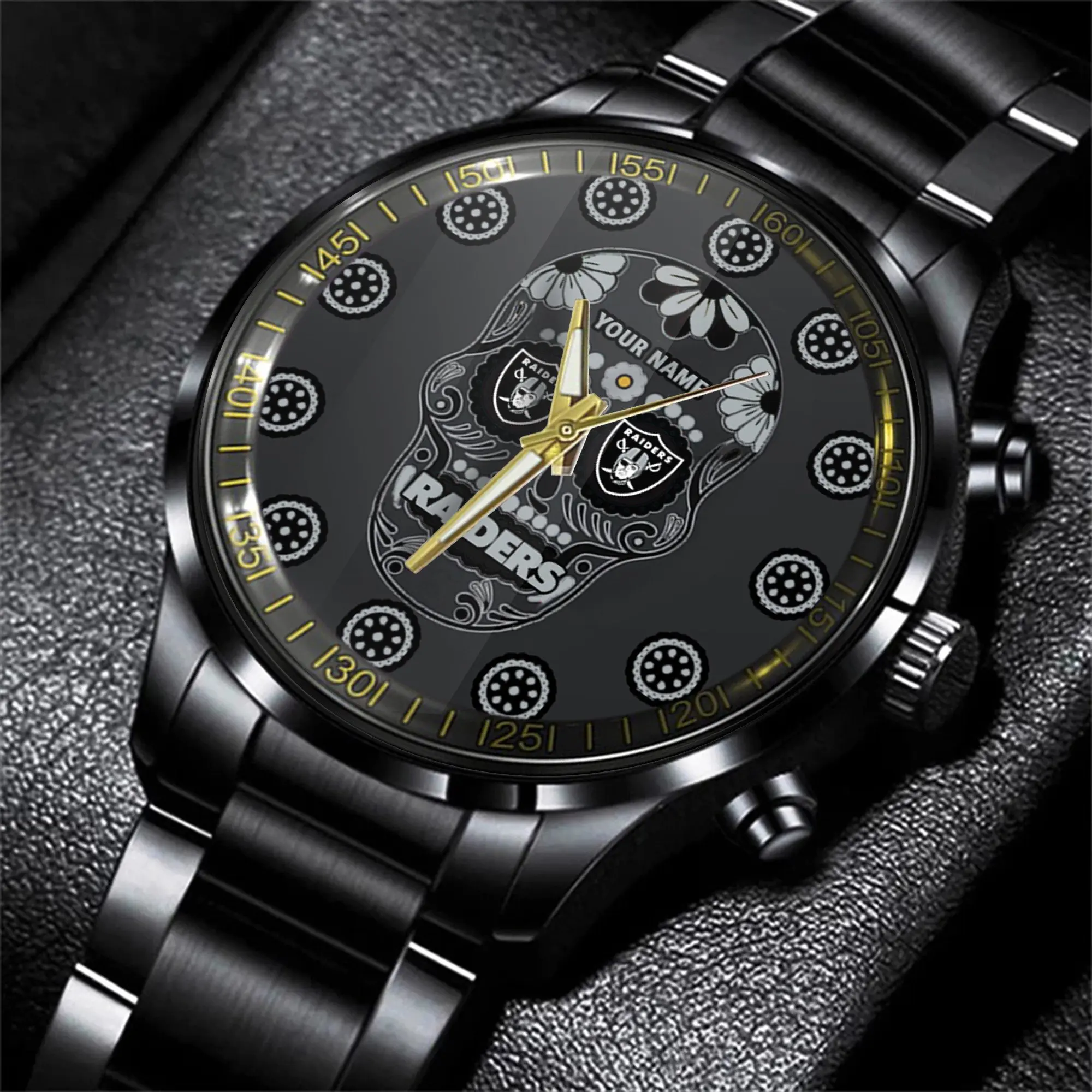 las vegas raiders nfl men hand watch personalized gift for fans xuzh6