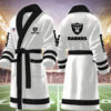 las vegas raiders nfl personalized fleece bathrobe xgsaf