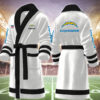los angeles chargers nfl personalized fleece bathrobe l0fjm