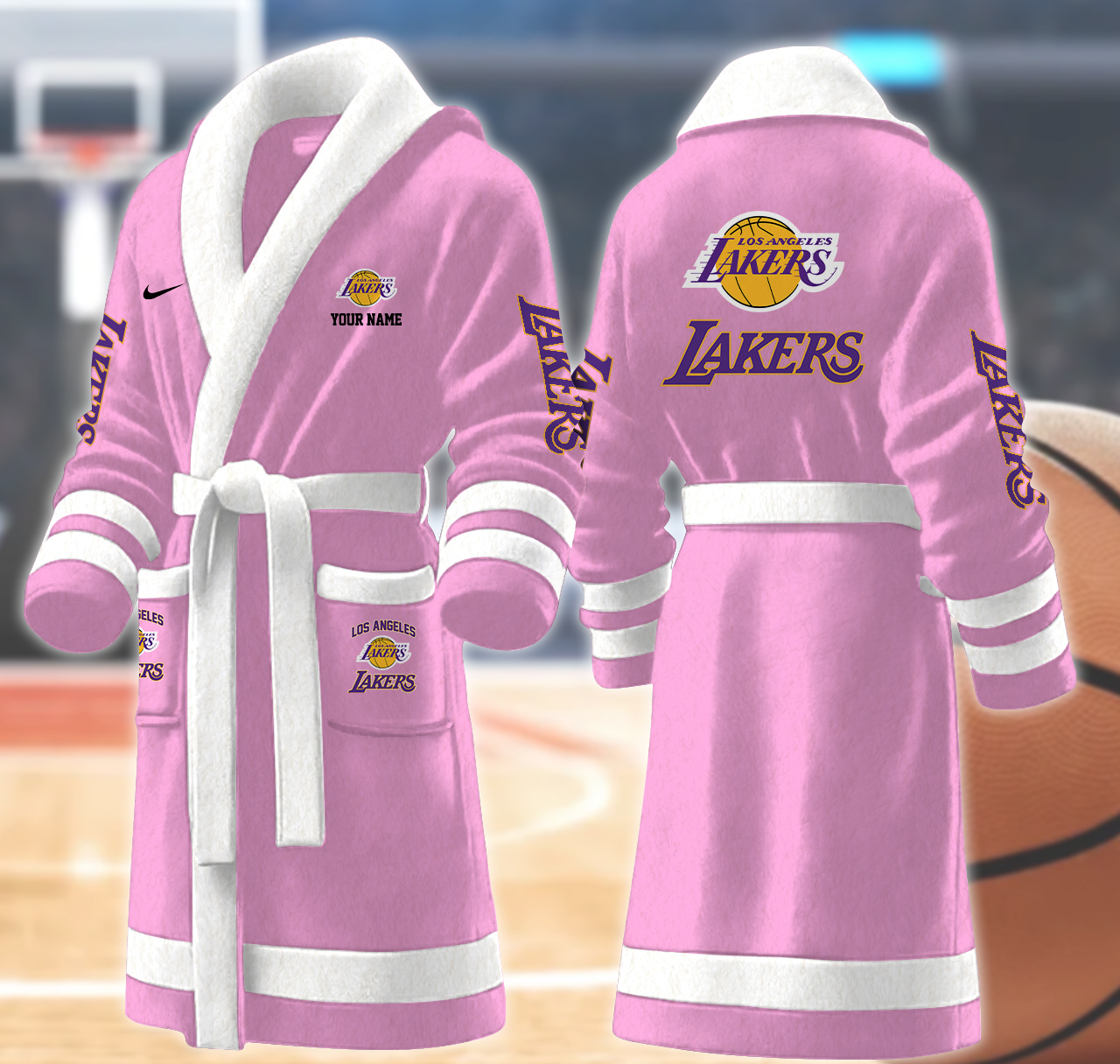 los angeles lakers nba personalized fleece bathrobe g0atc