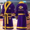 los angeles lakers nba personalized fleece bathrobe kf0co