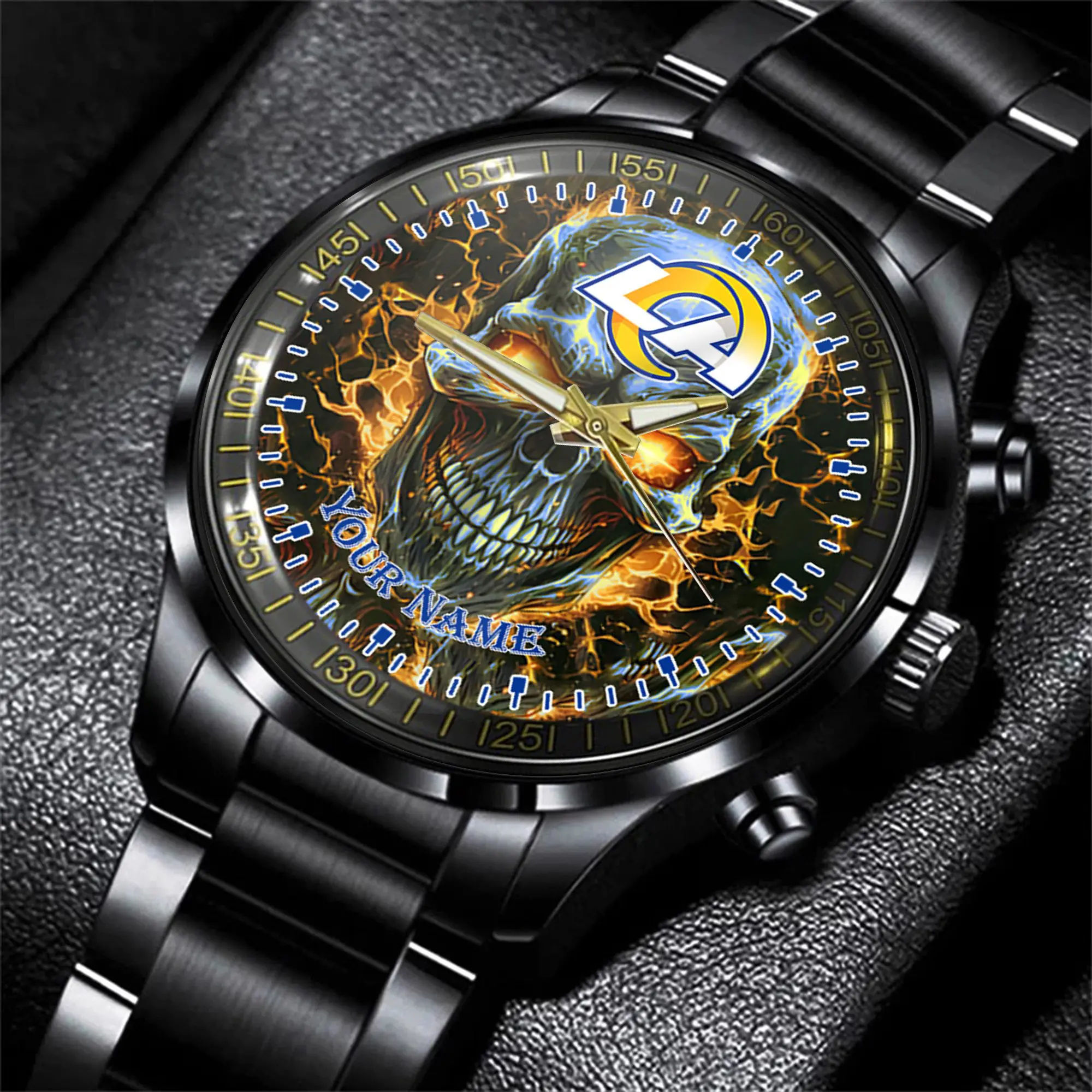 los angeles rams nfl men hand watch personalized gift for fans svvdf