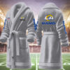 los angeles rams nfl personalized fleece bathrobe e3azt