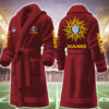 los angeles rams nfl personalized fleece bathrobe zuc1i