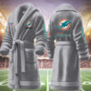 miami dolphins nfl personalized fleece bathrobe xtlag