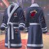 miami heat nba personalized fleece bathrobe gqwmb
