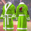 miami heat nba personalized fleece bathrobe hkayo