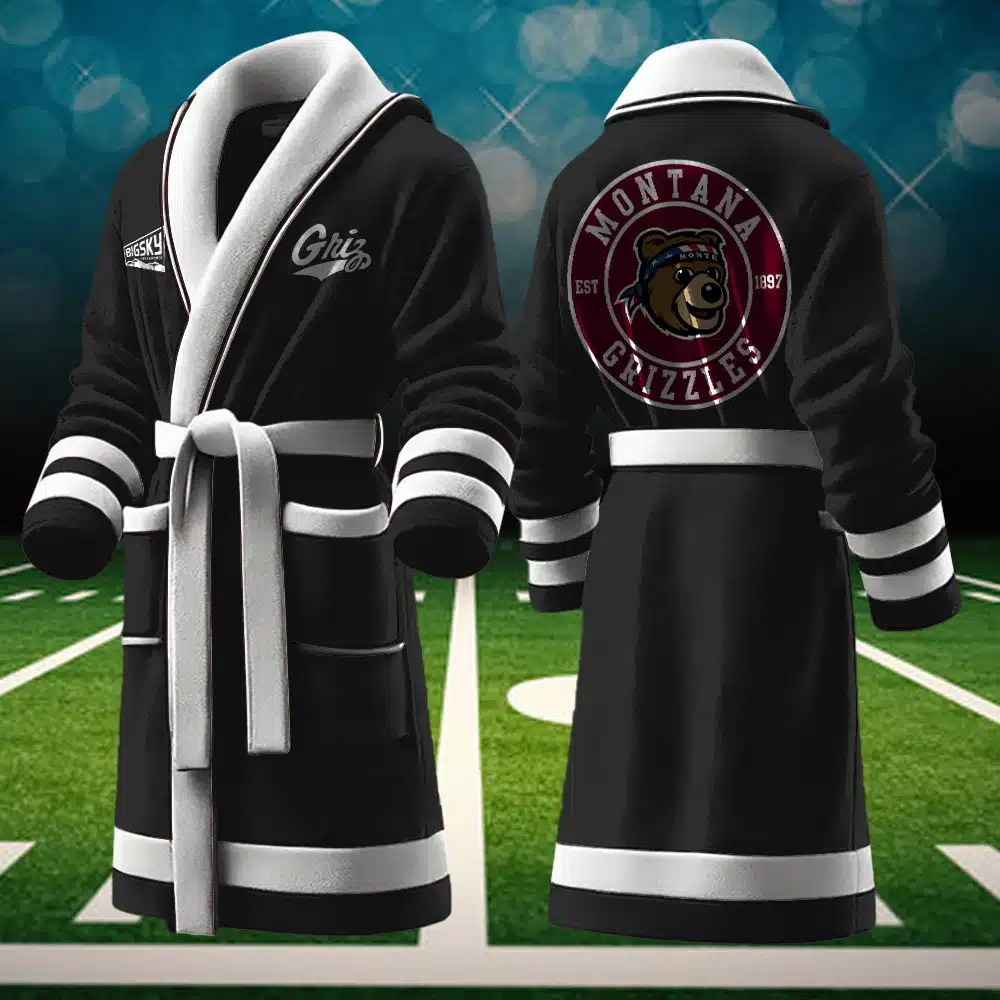 montana grizzlies ncaa personalized fleece bathrobe ijkzd