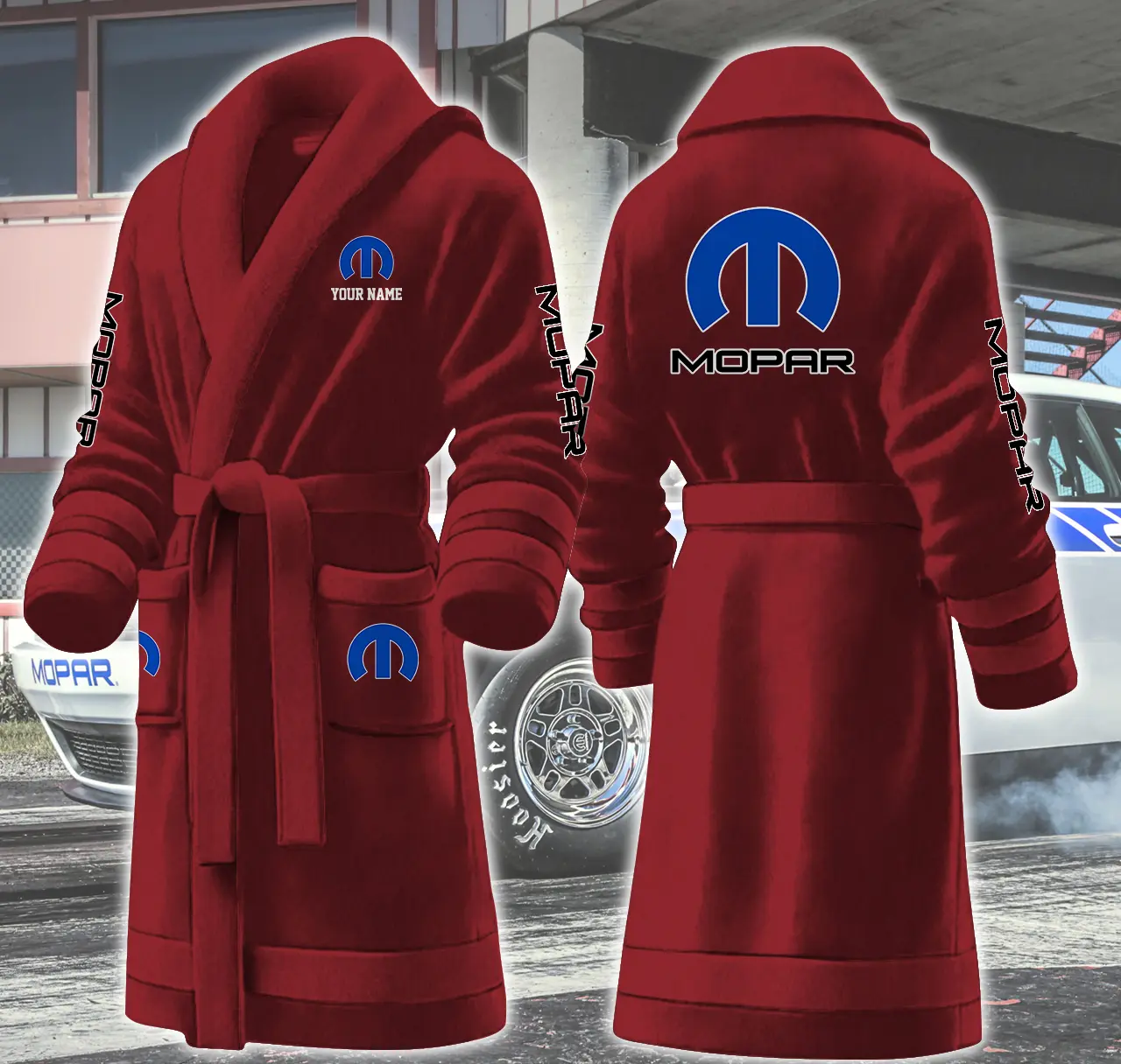 mopar motocycles personalized fleece bathrobe juhuc