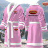 moto guzzi motocycles personalized fleece bathrobe 7b8iv