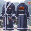 moto guzzi motocycles personalized fleece bathrobe vz6ua