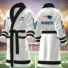 new england patriots nfl personalized fleece bathrobe dnlxx