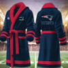 new england patriots nfl personalized fleece bathrobe nvffq