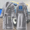 new holland motocycles personalized fleece bathrobe teuy1