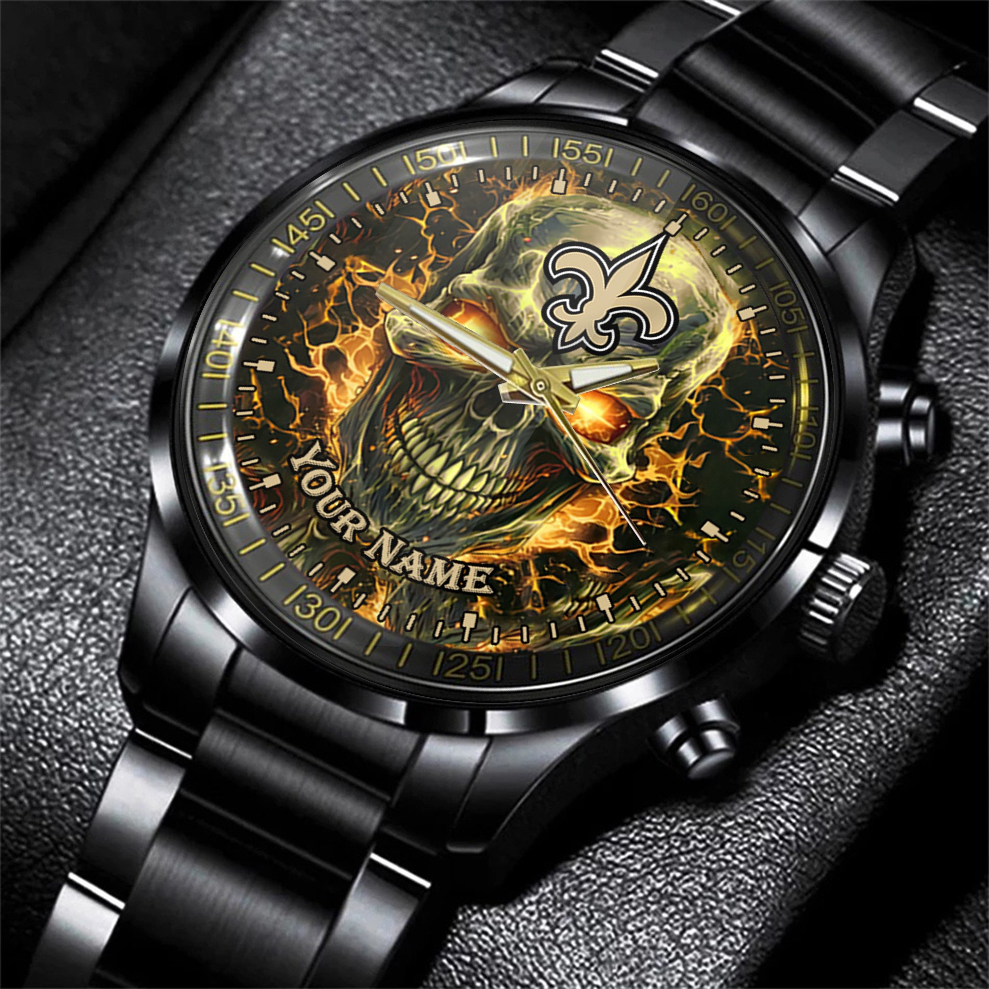 new orleans saints nfl men hand watch personalized gift for fans b8idg