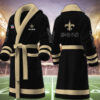 new orleans saints nfl personalized fleece bathrobe 71ong