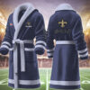 new orleans saints nfl personalized fleece bathrobe jlhik
