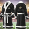new orleans saints nfl personalized fleece bathrobe sfwpn