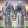 new york giants nfl personalized fleece bathrobe fxklv
