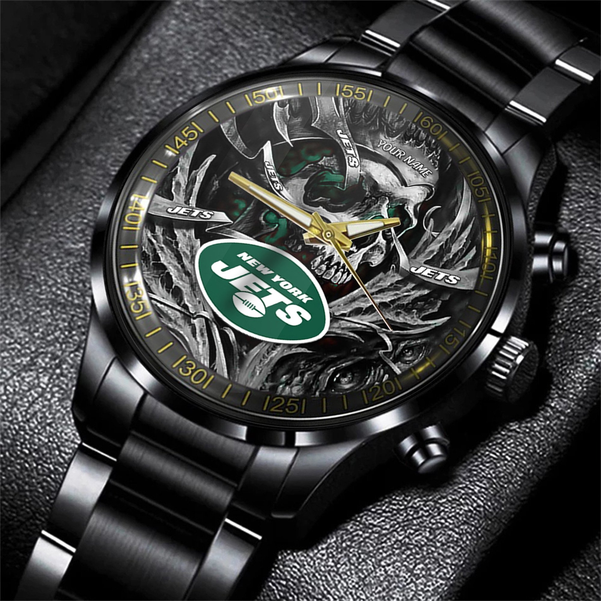 new york jets nfl men hand watch personalized gift for fans n8hxm