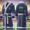 new york jets nfl personalized fleece bathrobe f7bb2