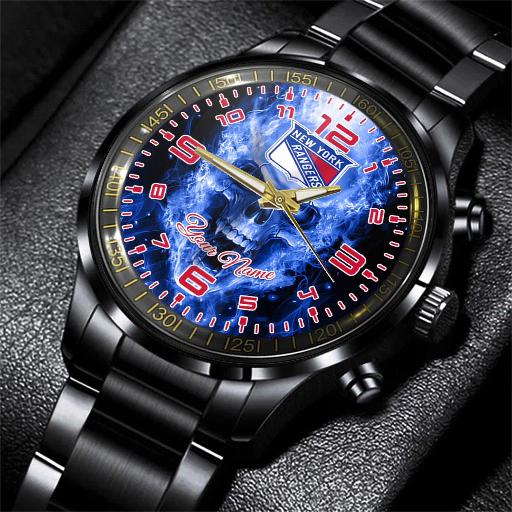 new york rangers nhl personalized style hand watch gift for fans m33ss