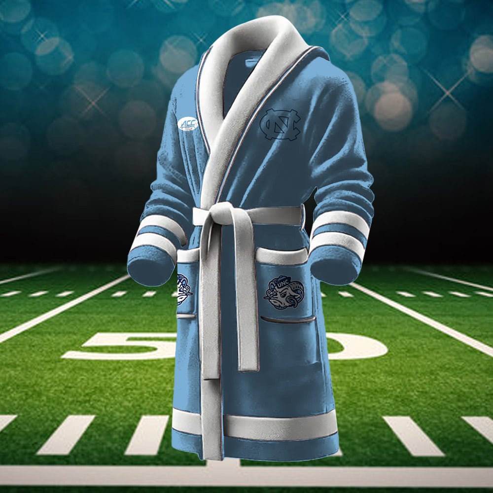 north carolina tar heels ncaa personalized fleece bathrobe ymwj3