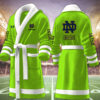 notre dame fighting irish ncaa personalized fleece bathrobe 3mwbu
