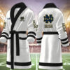 notre dame fighting irish ncaa personalized fleece bathrobe 5zjut