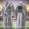 notre dame fighting irish ncaa personalized fleece bathrobe eucva