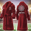 ohio state buckeyes ncaa personalized fleece bathrobe cycjr