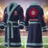 ohio state buckeyes ncaa personalized fleece bathrobe swzor