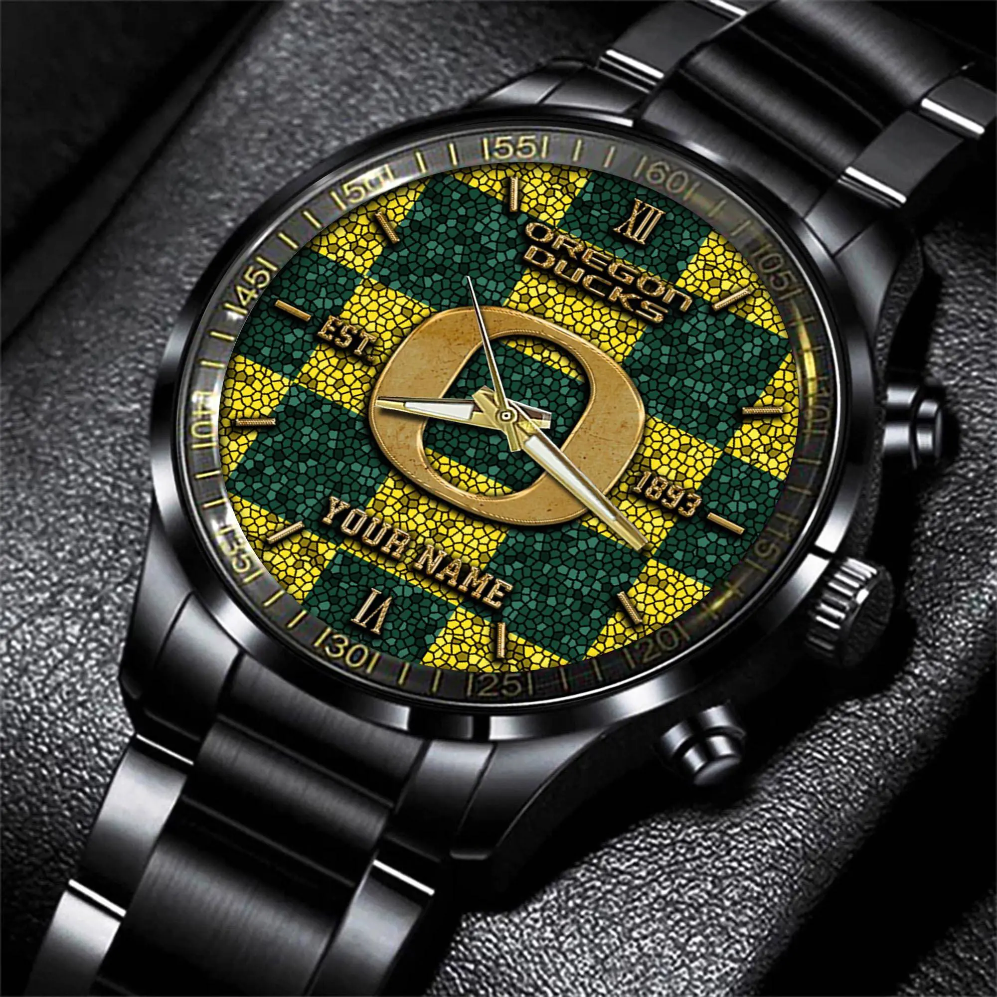 oregon ducks ncaa personalized black new hand watch gifts for fans vssvi