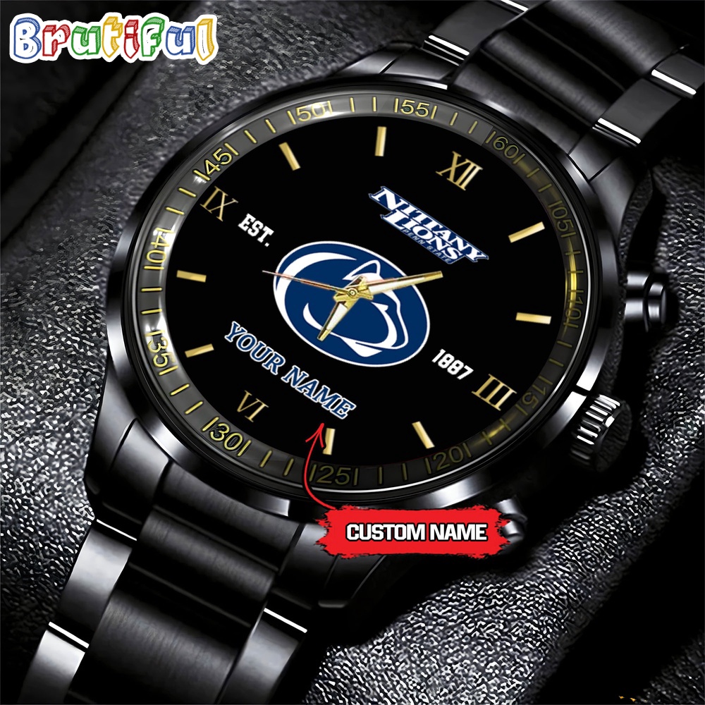 penn state nittany lions ncaa personalized black fashion watch football watch for fans 1fdre