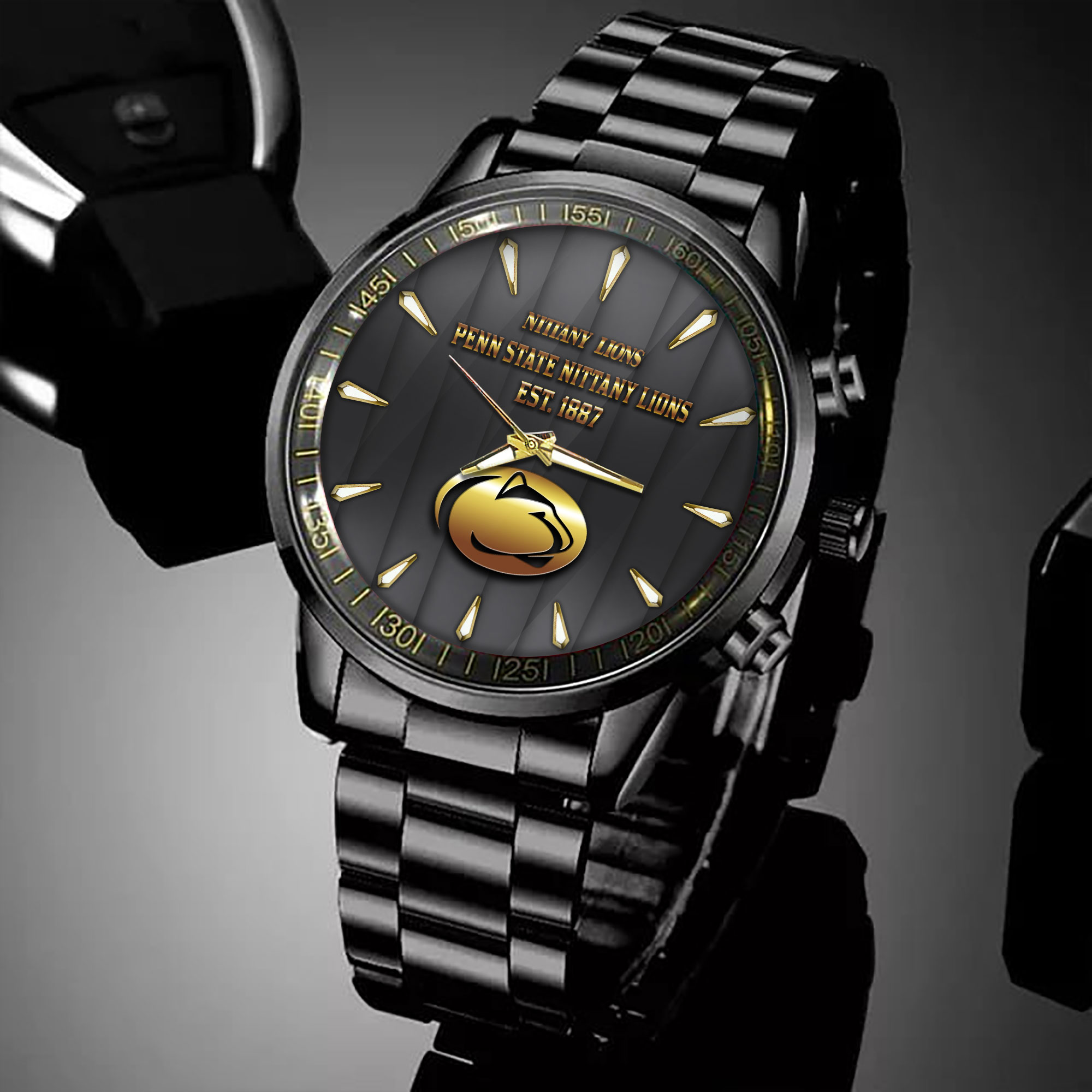 penn state nittany lions ncaa personalized black hand watch for fans ryhjy