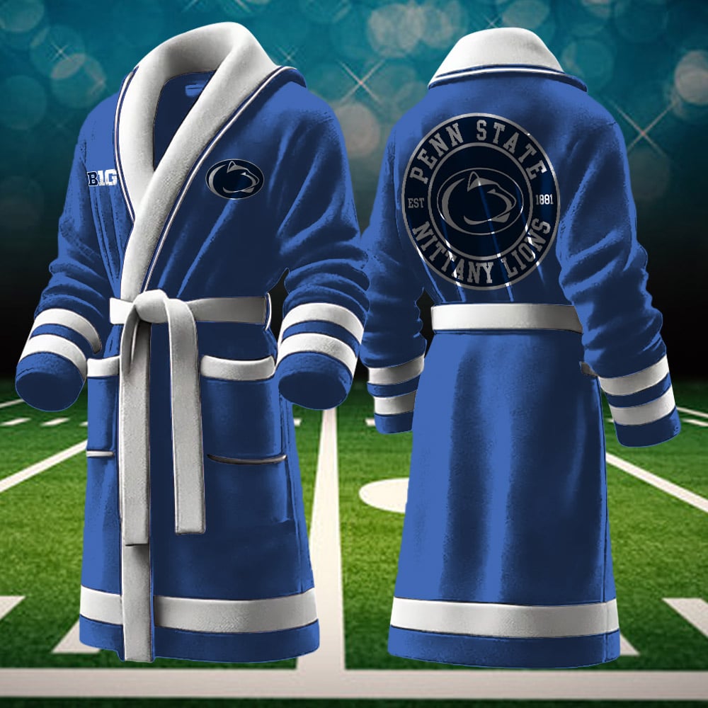 penn state nittany lions ncaa personalized fleece bathrobe jsqrw