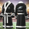 philadelphia eagles nfl personalized fleece bathrobe 6putf