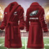 philadelphia eagles nfl personalized fleece bathrobe n3ork