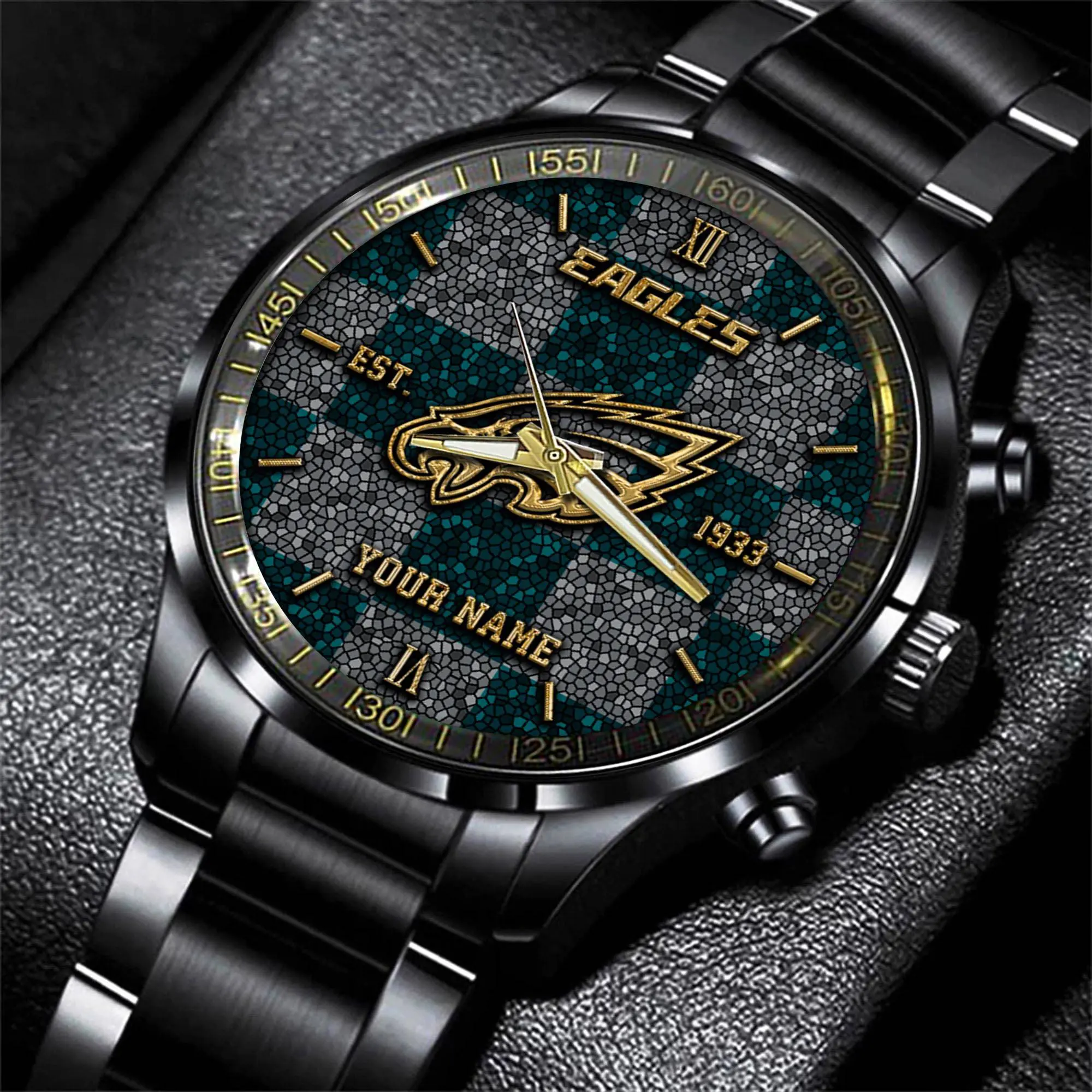 philadelphia eagles nfl personalized sport black watch gifts for fans gzkxw