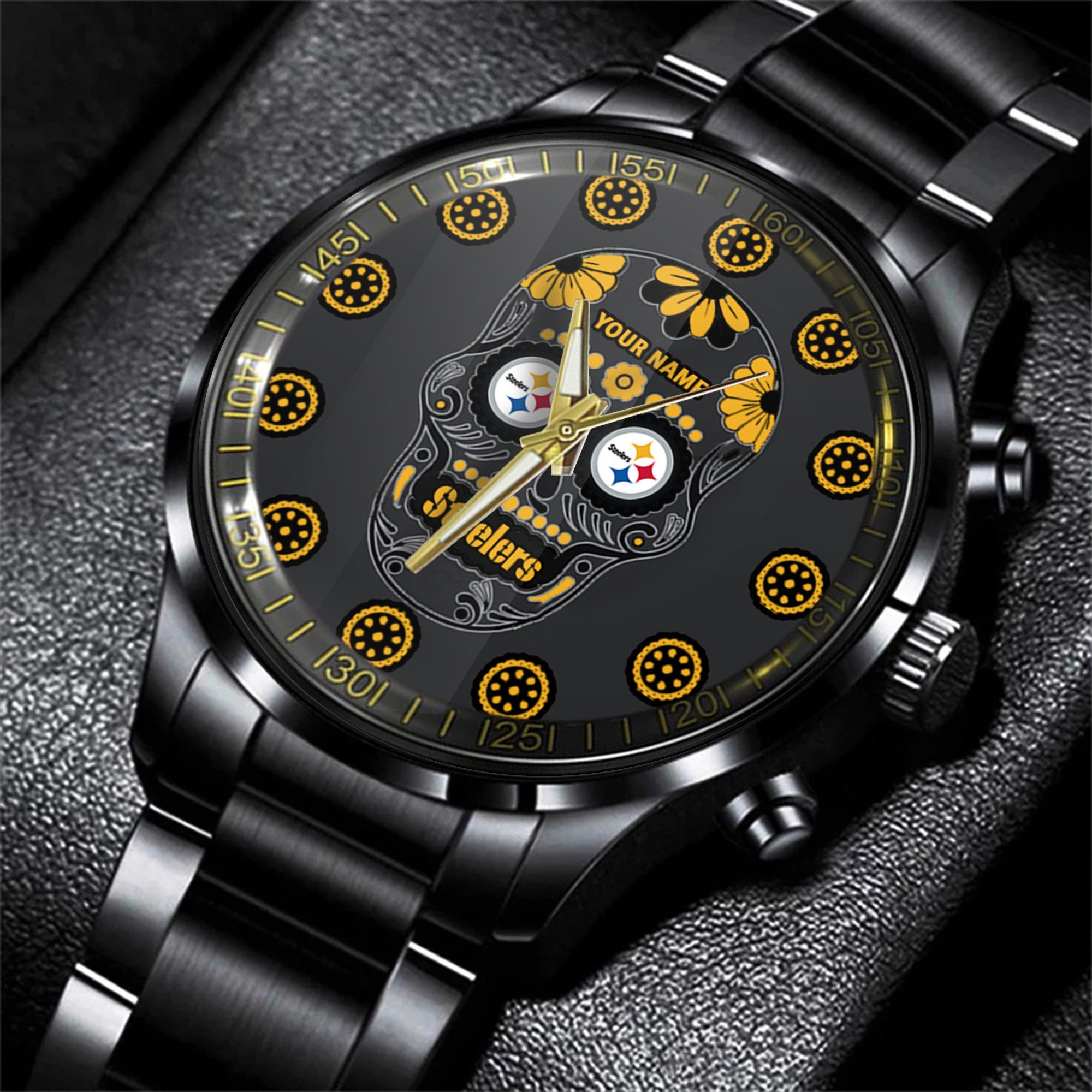 pittsburgh steelers nfl men hand watch personalized gift for fans mts78