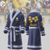 pittsburgh steelers nfl personalized fleece bathrobe 2nmss