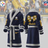 pittsburgh steelers nfl personalized fleece bathrobe edpdj