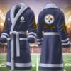 pittsburgh steelers nfl personalized fleece bathrobe tmgcb