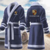 porsche motocycles personalized fleece bathrobe zdtpr
