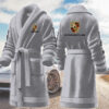 porsche motocycles personalized fleece bathrobe zr3uj