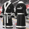 puma motocycles personalized fleece bathrobe tu6kd