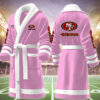 san francisco 49ers nfl personalized fleece bathrobe fz5kk