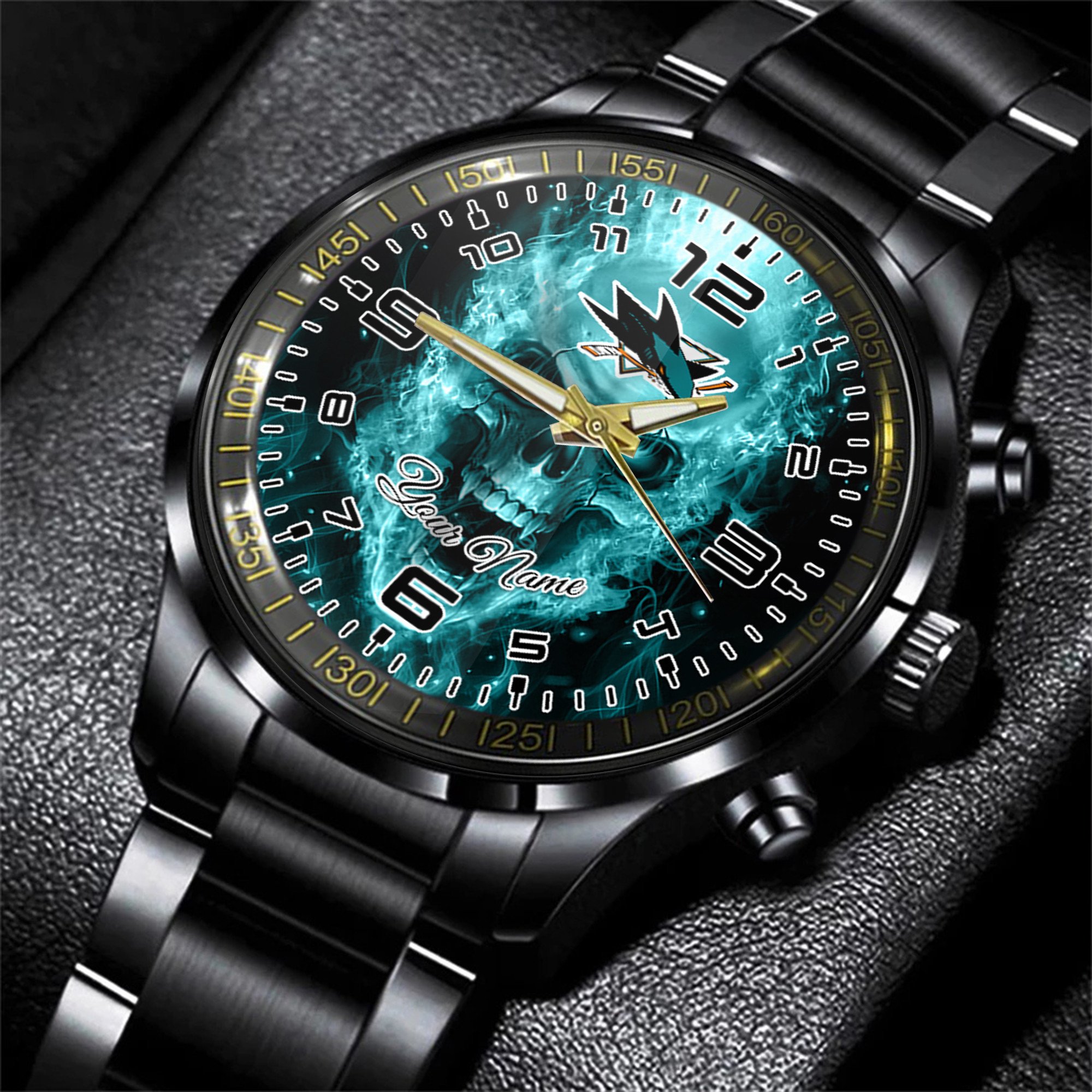 san jose sharks nhl personalized style hand watch gift for fans bfel7